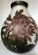 Antique France Emile Galle Cameo Glass Peonies Vase