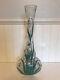 Antique French Art Glass Possibly Mont Joye Legras Vase with Enamel Flowers