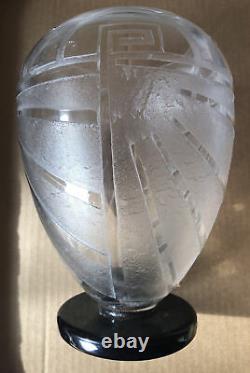 Antique French Art Glass Vase By Schneider, Circa 1900