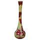 Antique French Art Nouveau Cut Back Flower Art Glass Vase Signed Galle C1920