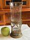 Antique French Baccarat Empire Cut Crystal Ormolu Trumpet Vase WithBronze Base. 11
