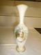 Antique French Beige Opaline Glass TALL 14 Child Praying to God Portrait Vase