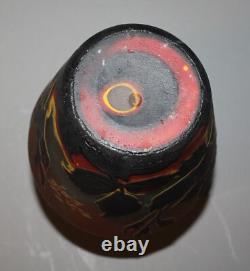Antique French Cameo Art Glass Vase Mueller Freres Luneville