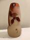 Antique French Ely Enameled Art Glass Vase. Art Nouveau. 8.5. Signed