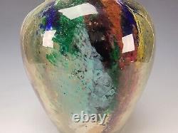 Antique French Eugene Rousseau/Ernest Leveille Decorated Art Glass Vase c1890