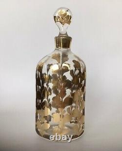 Antique French Glass Perfume Bottle Gilded Glass Scent Bottle Baccarat