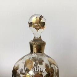 Antique French Glass Perfume Bottle Gilded Glass Scent Bottle Baccarat