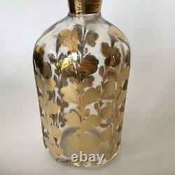 Antique French Glass Perfume Bottle Gilded Glass Scent Bottle Baccarat