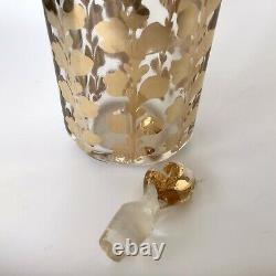 Antique French Glass Perfume Bottle Gilded Glass Scent Bottle Baccarat