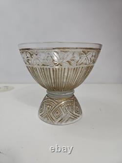 Antique French Glass Vase Acid Etched Hand Crafted By Daum Nancy