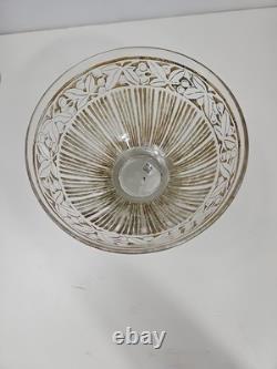 Antique French Glass Vase Acid Etched Hand Crafted By Daum Nancy