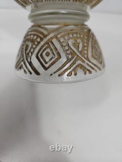Antique French Glass Vase Acid Etched Hand Crafted By Daum Nancy