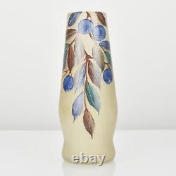 Antique French Legras Montjoye Floral Enameled Art Glass Vase Art Nouveau