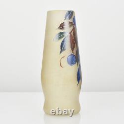 Antique French Legras Montjoye Floral Enameled Art Glass Vase Art Nouveau