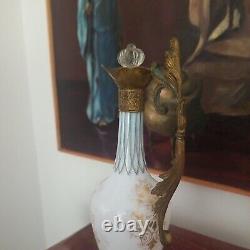Antique French Neoclassical Opaline Ewer