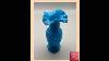 Antique French Portieux Vallerysthal Blue Opaline Milk Glass Vase Lover Antiques And Vintage