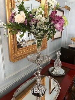 Antique French Silver Plate Epergne Centerpiece Signed August Moreau
