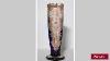 Antique French Victorian Tall Cobalt Blue Glass Vase With