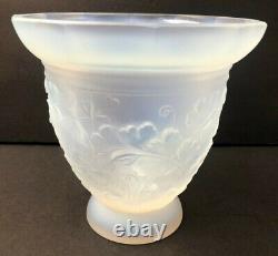 Antique Julien French Opalescent Glass Vase c. 1930's Rare