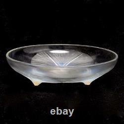 Antique Lalique France Opalescent Volubilis Morning Glory Bowl, 8.5, Signed