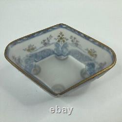 Antique Legras French Art Glass Enameled Four-Footed Bowl/Jardiniere