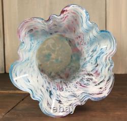 Antique Victorian French Legras Clichy End of Day Spatter Glass Vase c1890 9