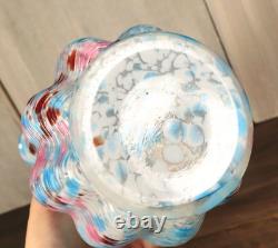 Antique Victorian French Legras Clichy End of Day Spatter Glass Vase c1890 9