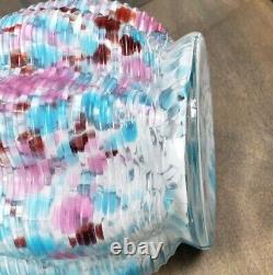 Antique Victorian French Legras Clichy End of Day Spatter Glass Vase c1890 9