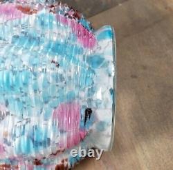 Antique Victorian French Legras Clichy End of Day Spatter Glass Vase c1890 9
