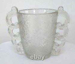 Antique Vintage Art Deco Designer Pierre D'Avesn French Crystal Daum Nancy Vase