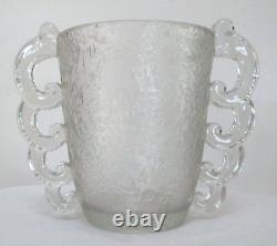 Antique Vintage Art Deco Designer Pierre D'Avesn French Crystal Daum Nancy Vase