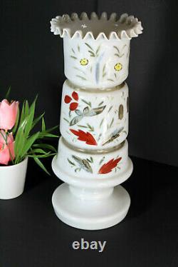 Antique french opaline enamel Vase