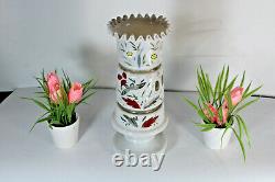 Antique french opaline enamel Vase