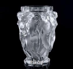 Art Deco 1930' Glass Bacchantes Vase H. Hoffmann by Lalique