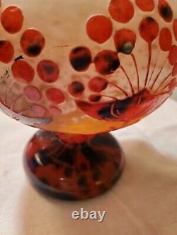 Art Deco Antique Vase, Schneider glass, Le Verre Francais