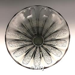 Art Deco DAUM NANCY France Signed French Acid Etched Charcoal Gray Glass 8 Vase