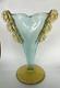 Art Deco Lalique Style Art Glass Vase Signed France PV