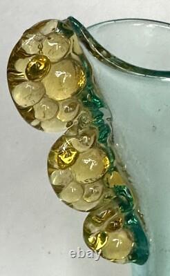 Art Deco Lalique Style Art Glass Vase Signed France PV