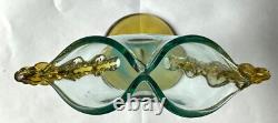 Art Deco Lalique Style Art Glass Vase Signed France PV