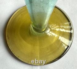 Art Deco Lalique Style Art Glass Vase Signed France PV