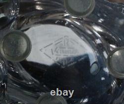 Art Vannes France Le Chatel Crystal Winged Wave Centerpiece 16 Vase / Bowl