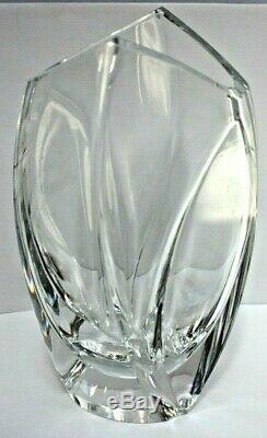 Authentic BACCARAT Crystal Giverny Vase R. Rigot Signature 1992 No Box 9 Inches