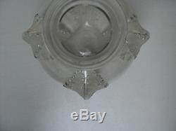 Authentic R. Lalique CHARDONS Frosted & Clear Vase