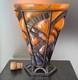 Awesome Antique French Caged Glass Vase