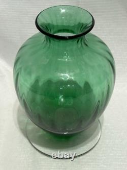 BACCARAT AQUARELLE Light Green Single Flower Vase From Japan