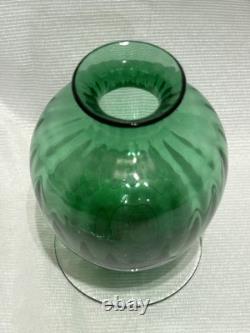 BACCARAT AQUARELLE Light Green Single Flower Vase From Japan
