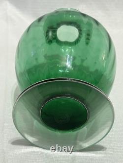BACCARAT AQUARELLE Light Green Single Flower Vase From Japan