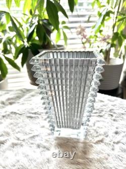 BACCARAT Crystal Eye Vase-Silver