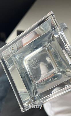 BACCARAT Crystal Lotus Vase 10 Signed France
