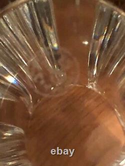 BACCARAT DIANE HEAVY LEAD CRYSTAL GLASS VASE 8 Rare Old Original